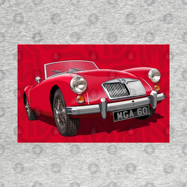 MGA in red by candcretro